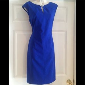 Calvin Klein royal blue sheath dress